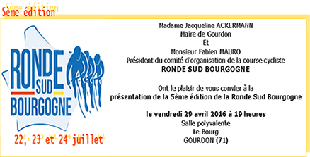 invitation présentation rsb 2016 Ronde sud Bg