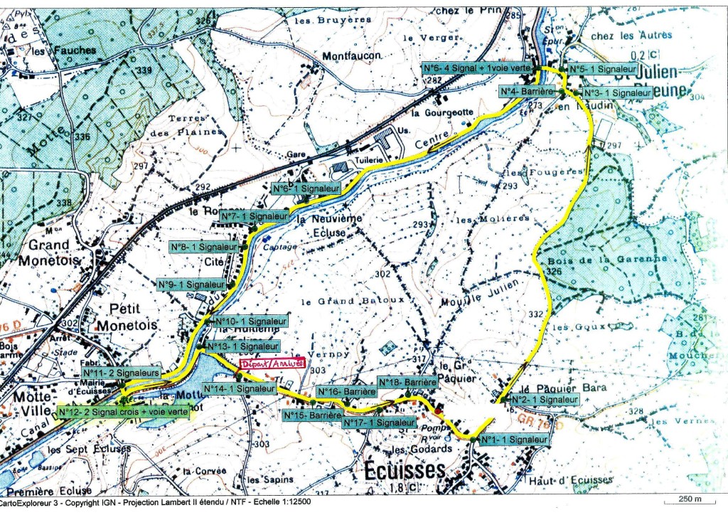 tracé course Ecuisses 2019