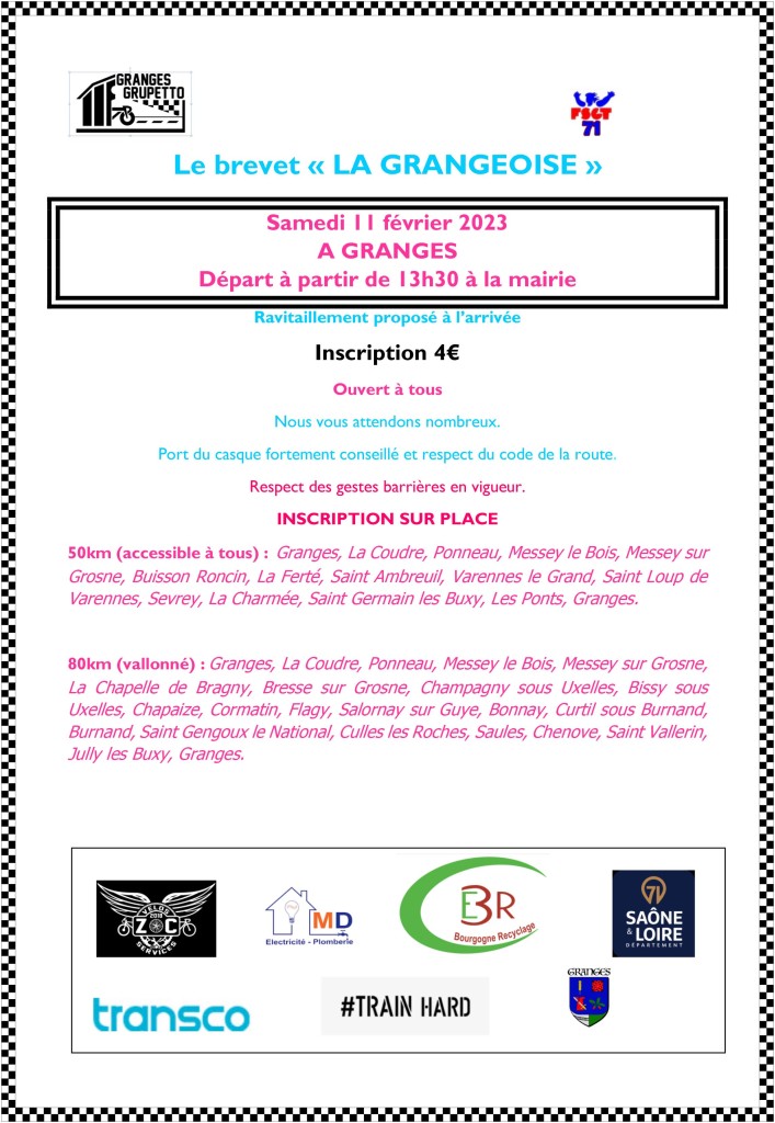 Affiche Brevet La Grangeoise 2023