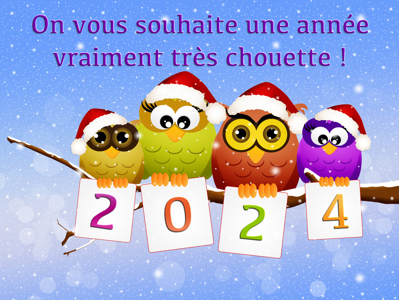 Image bonne année 2024 humour